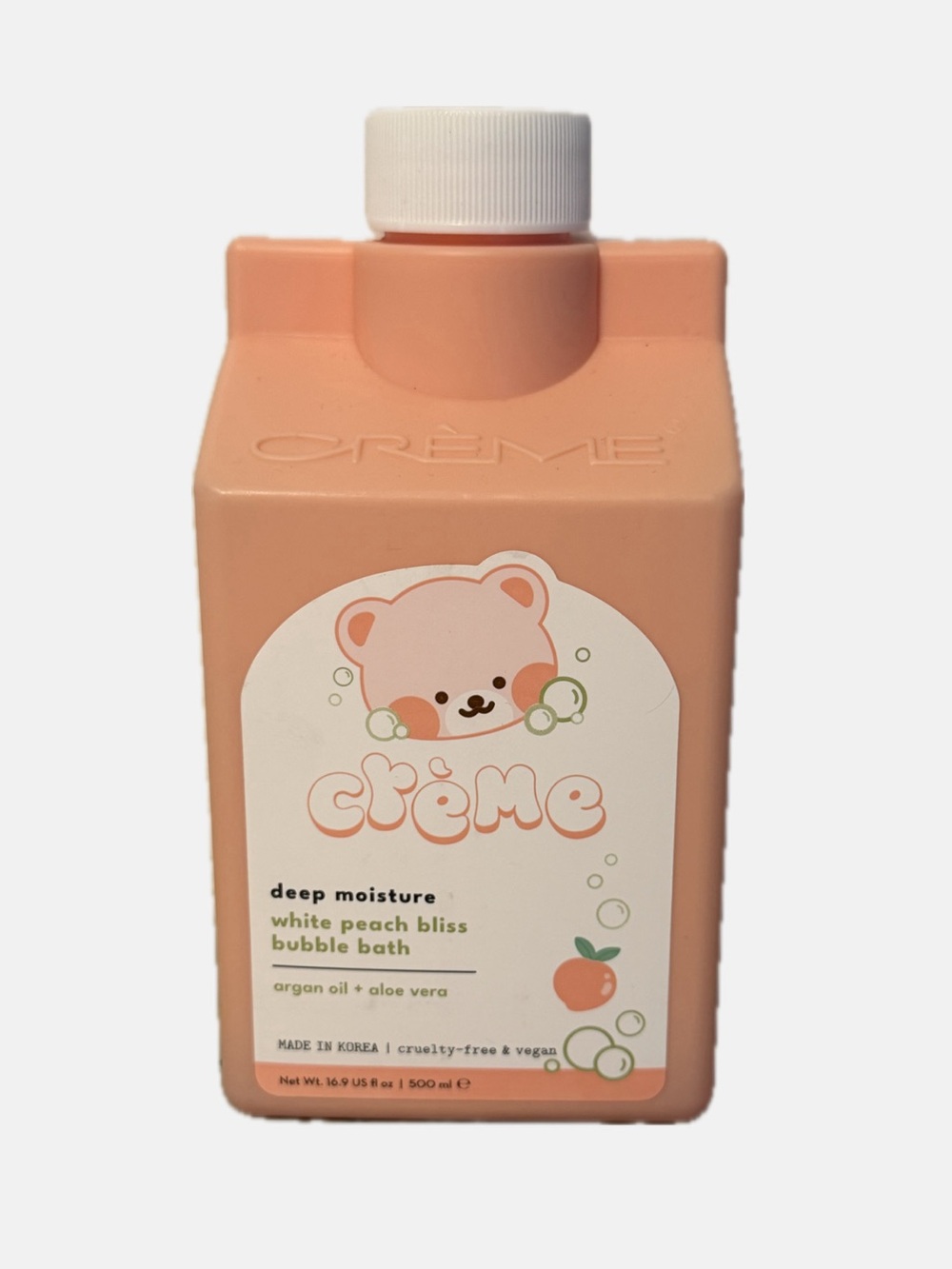 Crème White Peach Bliss Bubble Bath - Peach